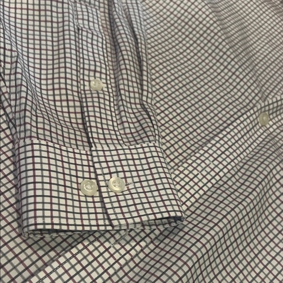 Men's Michael Kors Checkered Button Down Shirt 16 34/35 - Picture 3 of 4